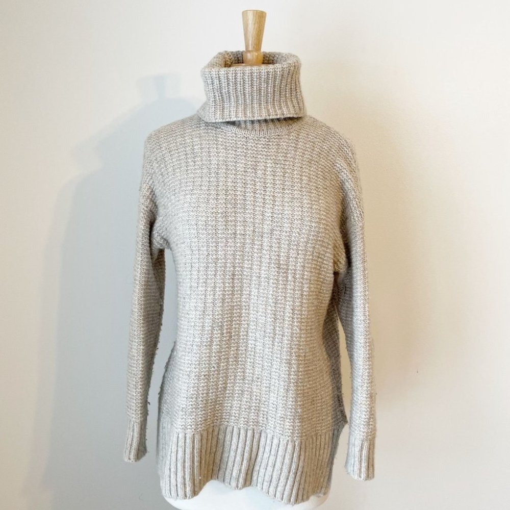 Madewell Cream Turtleneck Sweater